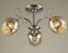 Люстра потолочная трехрожковая Мелодия Света E27 Хром картинка 